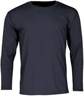 Fruit of the Loom Men's Valueweight Long Sleeve T-Shirt, Deep Navy, X-Large