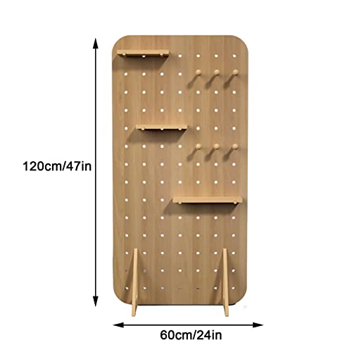 Cloison de séparation autonome marron 60x120 avec étagère fixe