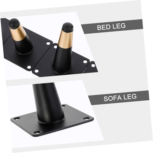Patas de hierro NUOBESTY de alta estabilidad para elevar sofas y mesas de centro sin balanceos 6