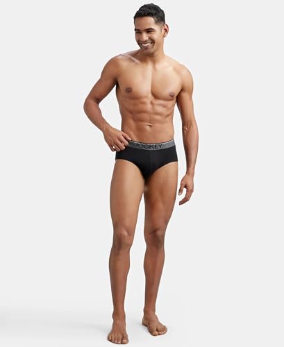 Jockey 8037 Men's Super Combed Cotton Solid Brief with Ultrasoft Waistband (Pack of 2) - Image 7