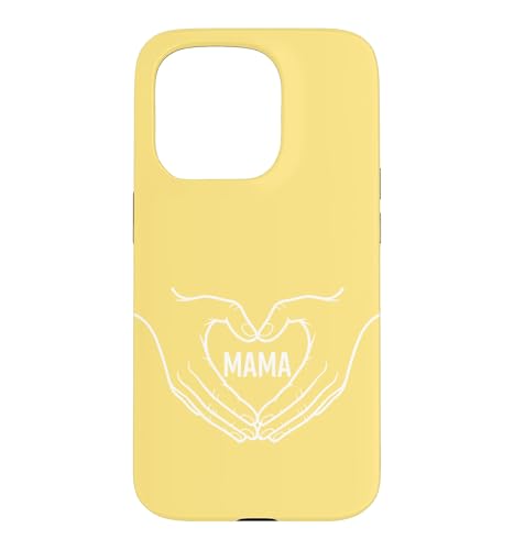 �C�G���[ - Mama Heart Hands �~�j�}���X�g���C���A�[�g �� �X�}�z�P�[�X iPhone 15 Pro �p