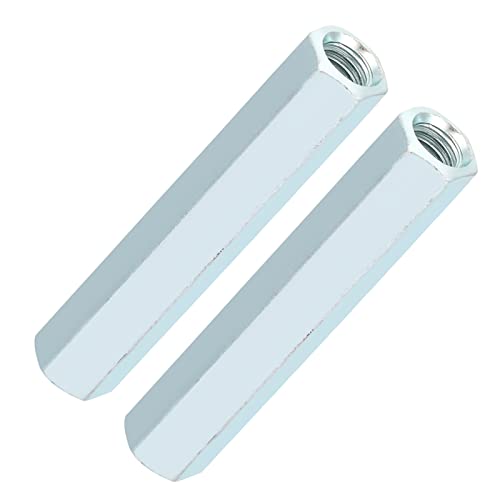 Tuerca de manguito hexagonal, tuerca de varilla larga, 2 piezas M4 M5 M6, adaptadores de varilla de espárrago de rosca, conectores de tubería, tuerca de varilla larga, tuerca de manguito hexagonal, se