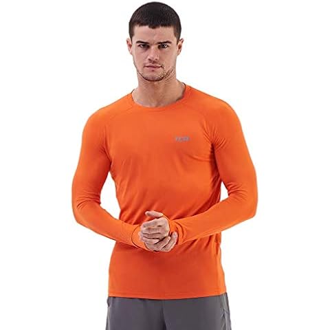 TCA Men's Lightweight Running Gym Top with Thumb Holes Cover