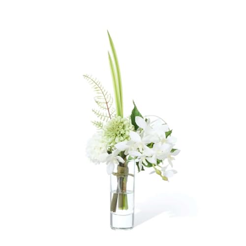 PRIMA オーキッド&マム Water グリーン 供花 造花 フラワーアレンジメント お供えのお花【当日出荷】