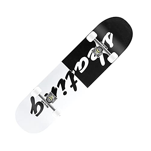Tabla de Skate， Patineta Completa de 31 x 8 Pulgadas, patineta Doble Patada, Capas Arce Canadiense, Tabla Trucos for Adultos, niños y Adolescentes