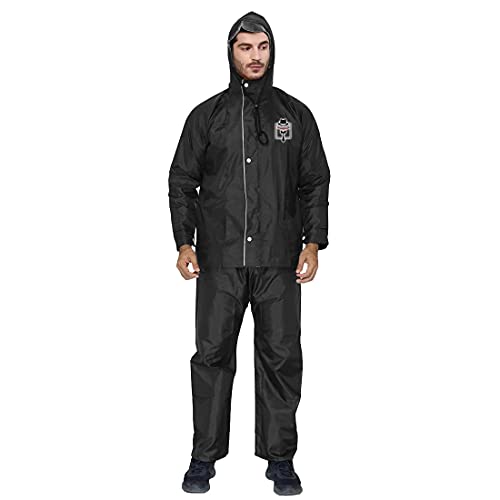 Image of Trustous Men's & Women's Waterproof Double Layer Reversible Raincoat with Pant 100% Water Proof with 4 Colour's and 6 Size (M to 4XL)