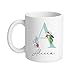 Imagen de Genérico Taza Personalizada con Inicial Floral y Nombre