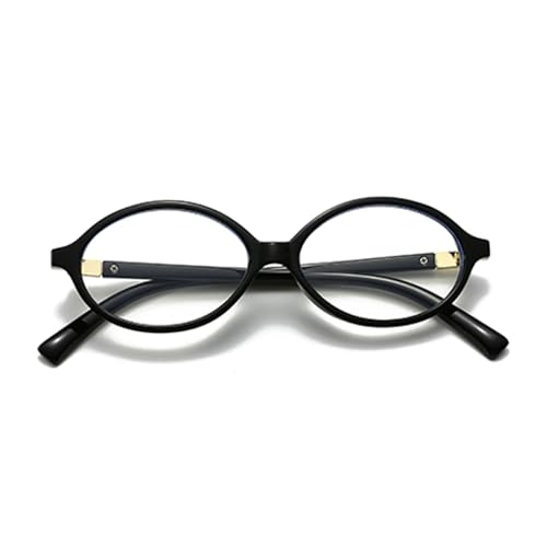 Image of YAMEIZE Small Oval Blue Light Blocking Glasses for Women Men Retro Clear Anti Blue Light Eyeglasses for Computer Gaming