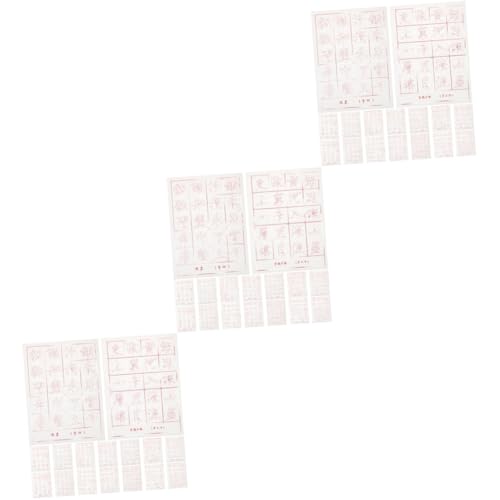 Tofficu 90 Folhas Papel Para Prática De Caligrafia Papel De Cópia Caderno De Caligrafia Ferramenta D