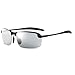 Produktbild GXM-FR Sonnenbrillen, Smart Photochromic Polarized Goggles für Herren, 100% UV-Schutz für den Außenbereich, Entblendung, Verringerung der Ermüdungserscheinungen der Augen,Black