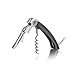 Vacu Vin Waiter's Corkscrew with Foil Cutter and Bottle Opener - Black