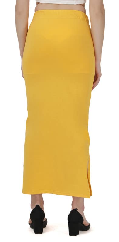 Image of Lycra Blend Cotton Saree Shapewear Petticoat for Women and Girls, Skirts Shapewear Dress for Saree