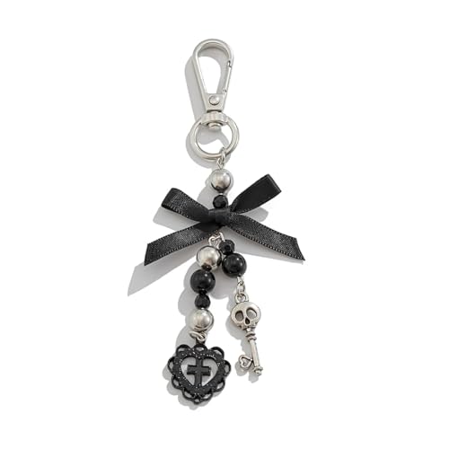 Mrltau Porte-clés Gothique - Tête de Mort - Décoration et Pendentif de Sac - Accessoires Emo,...