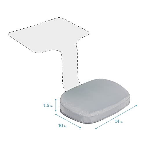 Image of ECR4Kids The Surf Cushion, Added Seat Cushion for The Surf Portable Lap Desk, Padded Foam Support for Flexible Seating, Grey (Surf Desk Sold Separately)