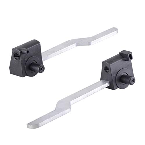 Image of A Pair Top Lock Latch Lever Repair Kit RH LH Replacement for E46 325Ci 330Ci M3 2000-2006 Convertible Models Only Left and Right (silver black)