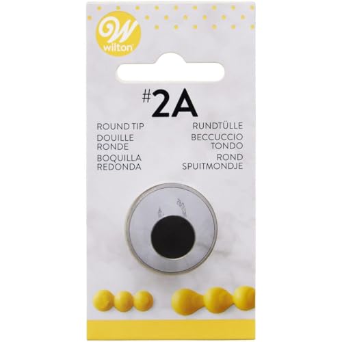Wilton No. 2A Round Decorating Tip, Multicolor