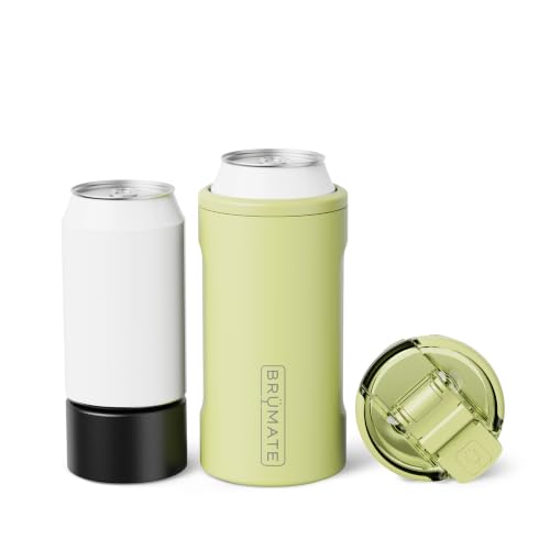 Image of BruMate Hopsulator Trio 3-in-1 Insulated Can Cooler for 12oz / 16oz Cans + 100% Leak Proof Tumbler with Lid | Insulated for Beer, Soda, and Energy Drinks