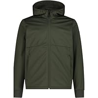 CMP - Giacca da uomo in softshell con cappuccio fisso, Forest, 48