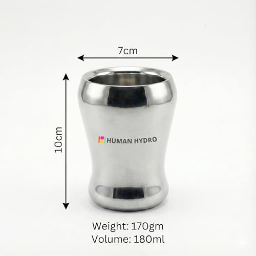 Image of Human Hydro Premium Double Wall Stainless Steel Penguin Mugs | Set of 6 | 180 ml | Hot Inside & Cold Outside | Cool-Touch, Rust-Free, Durable Steel Tea & Coffee Mugs