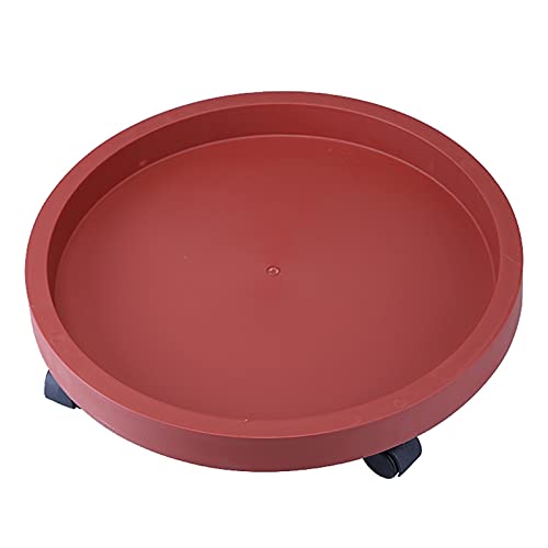 盆栽ベース ラウンドプラントキャディヘビーデューティー樹脂鉢植えプランストスタンド、ローラー付き屋内屋外フラワーポットラックパティオ/フラワーポット 台座スタンド (Color : F)