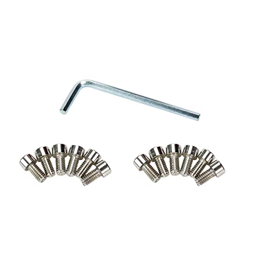 Modengzhe 2 Pcs 6-Hole Aluminum Motorcycle Frame Slider Wheel Crash Protector Motorbike Falling Protection Front Fork Cup Moped Scooters Accessories (Black & Yellow) #TOP4