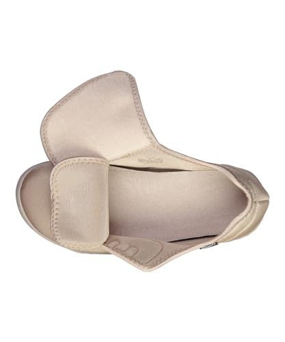Silvert's Adaptive Clothing & Footwear Women’s Ultra Comfort Flex Neoprene Extra Wide Shoes for Seniors - Beige 92