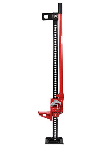 YIYITOOLS 48" Farm Jack 48 inch Steel Jack Floor Jack all-cast Jack - Red, JJ-1-001, Car Jack | Hydraulic Jack | Rotopax | Jack Stands
