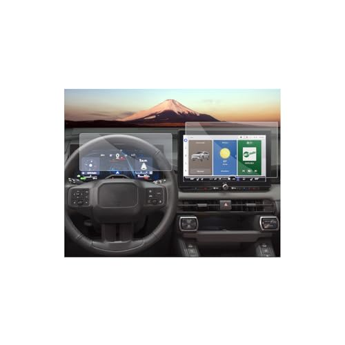 SXCY [4PCS Nano for 2026 Toyota RAV4 Screen Protector [XSE/Limited 12.9 Inch+12.3 Inch] for 2026 Toyota RAV4 Accessories Navigation Display Touchscreen Protector HD Clear