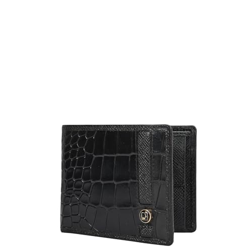 Image of Da Milano Leather RFID Wallet for Men with Multicard Slot - Black (10287OL)