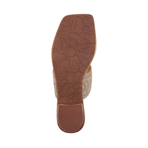 Image of Metro Women Embellished Ethnic Kolhapuri Block Heel Slip-on Sandal