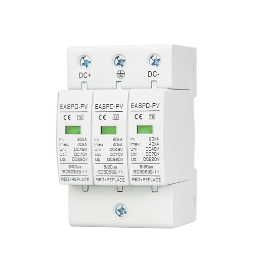 DC SPD 2P 3P protection parasurtenseur pour installations solaires et circuits continus 24V