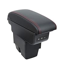 OYHCM Autozubehor Armlehne Ford Fiesta Armlehnen 2009-2017 Zweilagige Armauflage