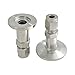 VCR Compression Union KF Vacuum Tube Fitting, SUS304 Stainless Steel Joint for Food Industries 1piece(8mmx25)