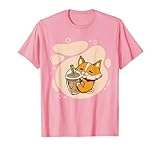 Japanese Kawaii Corgis Popping Boba Tea Apparel