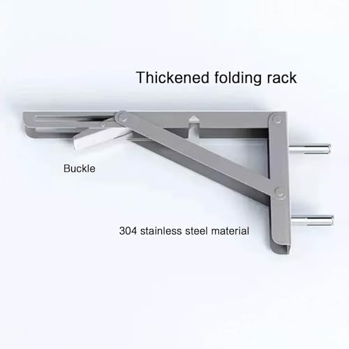 Table pliante murale 90x40cm en acier inoxydable pour cuisine