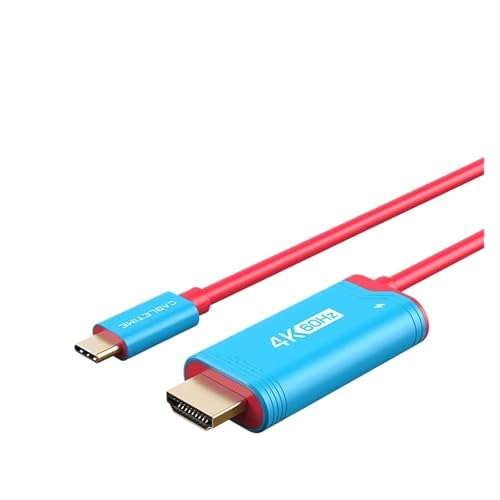 CABLETIME 4K 60Hz USB C - HDMI P[u PD 100W ^CvC - HDMI P[u A_v^[ASwitch ΉAPS4/5 p 2/1 OLED(Blue)