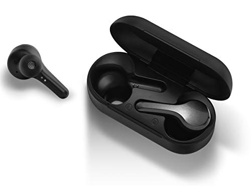 BCS-T90 | EXFIT True Wireless Earbuds with Bluetooth 5.0, Charging Case, IPX4 Waterproof, Touch Control, 4 Mic, 24H Playtime, Hi-Fi Stereo Sound â€“ Sports in Ear Earphones for iPhone & Android [Black]