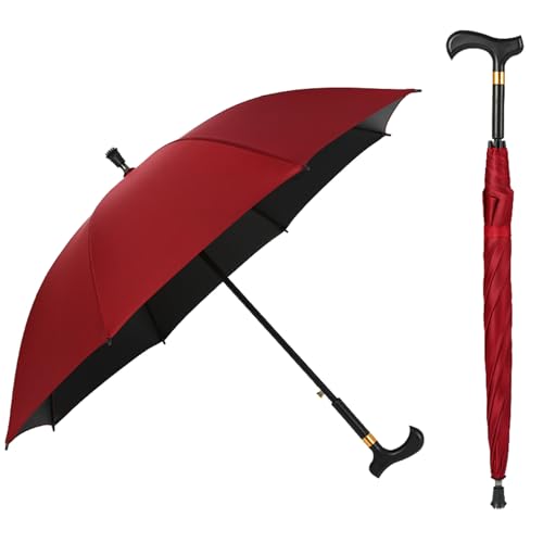 Canne de Marche Parapluie bâtons de Marche béquille Parapluie Cadeau pour père mère Grand-père Grand-mère