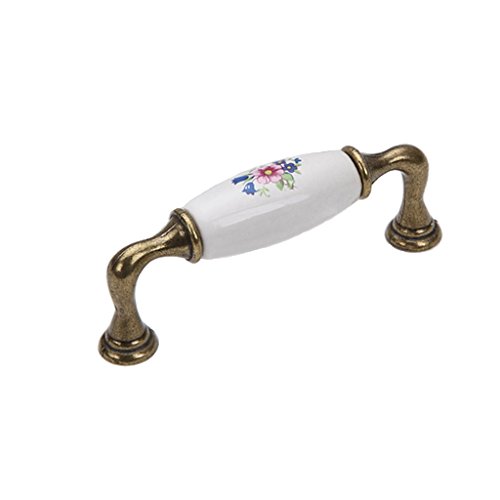 Milopon Schrankgriff Schubladengriff Möbelgriff Bogengriff Schublade Handgriff Vintage Griff für Bücherschrank Kleiderschrank Schublade Size 96mm