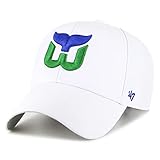 '47 Gorra de corte relajado de la marca NHL Hartford Whalers, color blanco, Blanco, Talla única