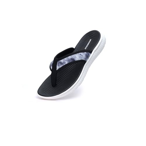 MGGMOKAY Chanclas Mujer Moda,Verano Chanclas de Casual,Mujer Suave Sandalias de playa,Negro,39