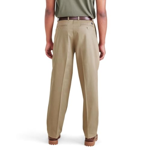 Dockers Men's Signature Khaki Relaxed Fit Iron Free with Stain Defender Pants-Pleated3