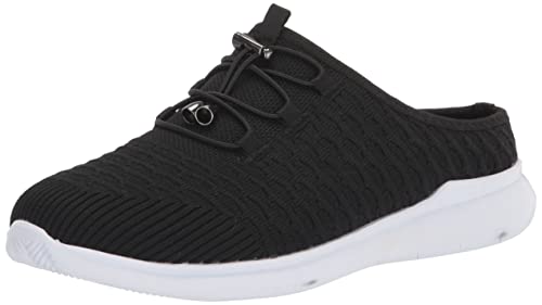 Propét Womens Travelbound Slide Sneaker, Black, 7 Narrow US
