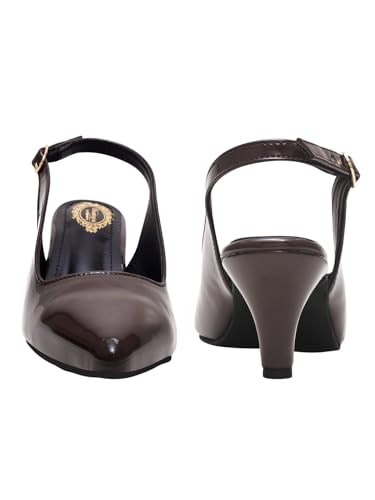 Image of Shoetopia Women's Heels - Elegant Pointed Toe Dress Pumps ||with Mid Stiletto Heel for Party Office & Formal Footwear
