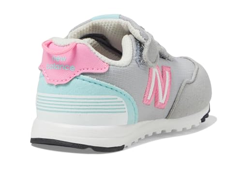 New Balance Kid's 515 V1 New-B Hook & Loop Sneaker, Rain Cloud/Reflection/Signal Pink, 5.5 M Toddler3
