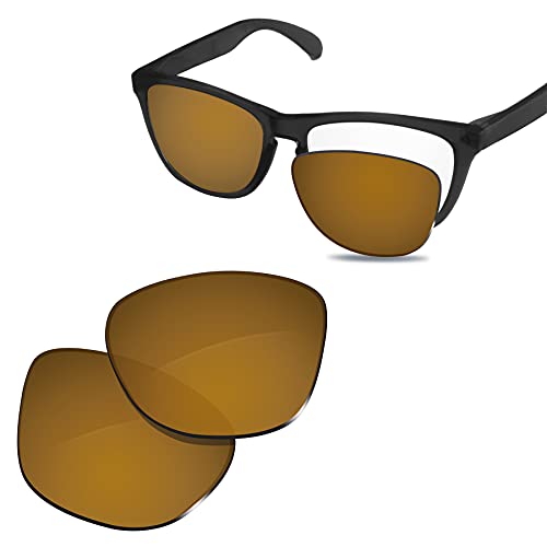 Image of 100% Precise-Fit Replacement Sunglass Lenses Compatible with Oakley Frogskins OO9013 55mm