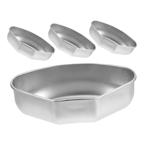 Toyvian 4 piezas Bandejas de Acero Inoxidable para Cocción al Vapor Insertos Forma de Abanico para Olla y Vaporera Resistentes y Fáciles de Limpiar para Verduras Pescado Mariscos y Huevos