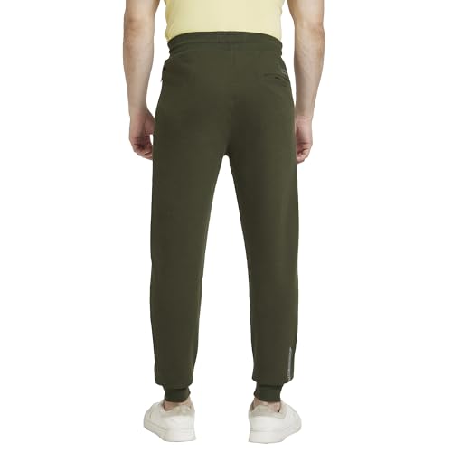 Image of Spykar Men's Mid Rise Fitted Track Pants