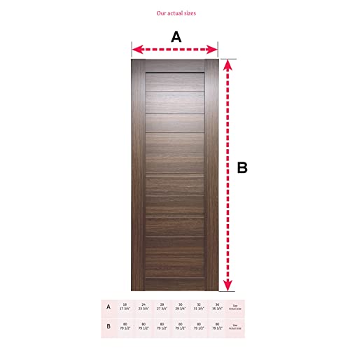 Valusso Design Prefinished Solid Wood Core Door Slab Labella Whiskey Oak 28X80 #TOP5