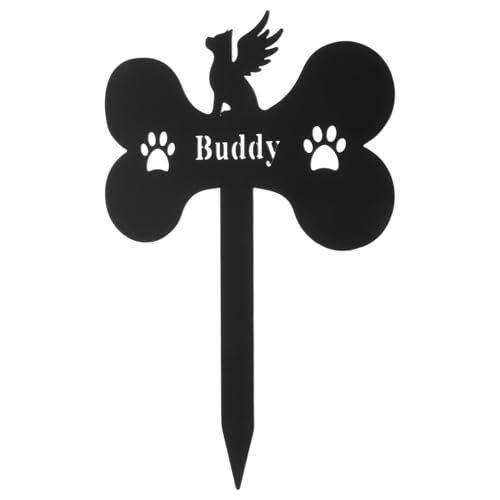 INOOMP Piquet Commémoratif pour Animaux De Compagnie Os De Chien Marqueur De Tombe pour Animaux Décédés Décorations De Jardin pour Chiens